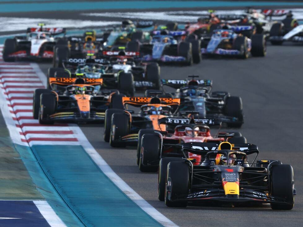 Max Verstappen, Charles Leclerc, Oscar Piastri, Lando Norris, George Russell