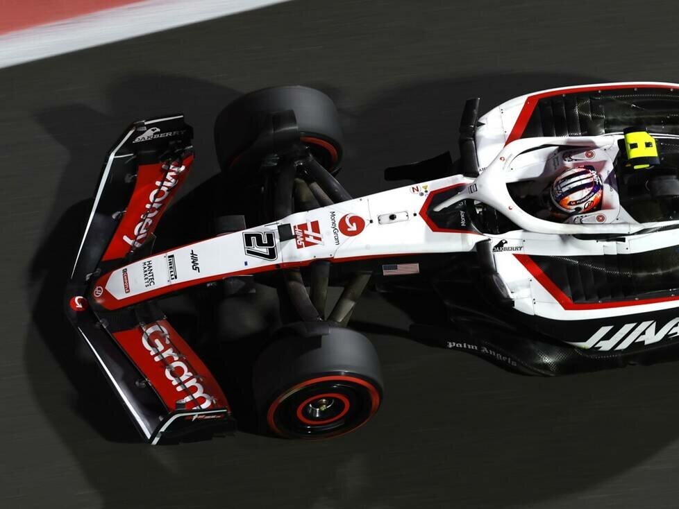 Nico Hülkenberg im Haas VF-23 beim Formel-1-Rennen in Abu Dhabi 2023