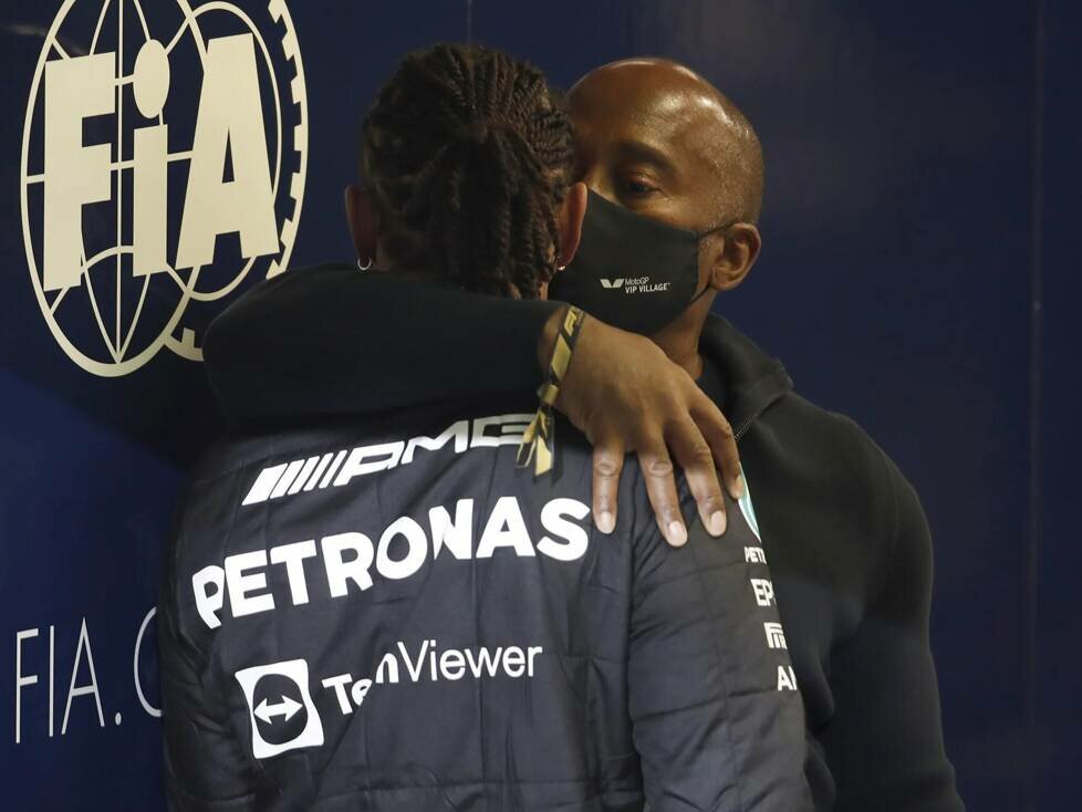 Lewis Hamilton mit seinem Vater Anthony