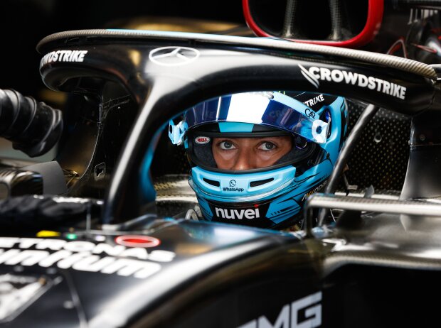 Titel-Bild zur News: George Russell (Mercedes) bei Formel-1-Testfahrten in Abu Dhabi 2023