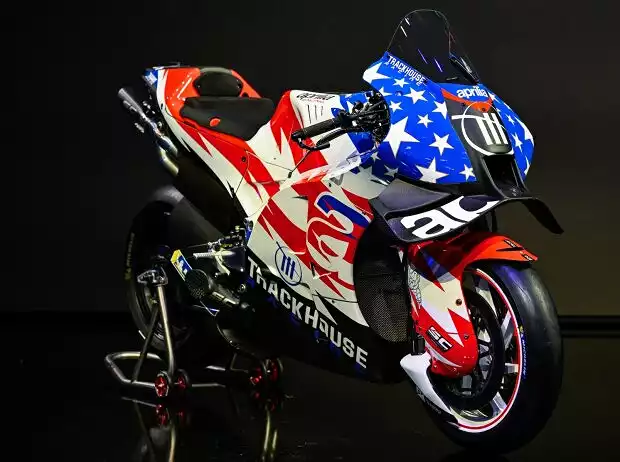 Trackhouse-Aprilia RS-GP für die MotoGP-Saison 2024 Titel-Bild zur News: Trackhouse-Aprilia RS-GP für die MotoGP-Saison 2024