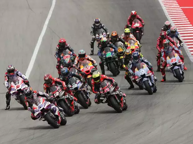 MotoGP Start Titel-Bild zur News: MotoGP Start