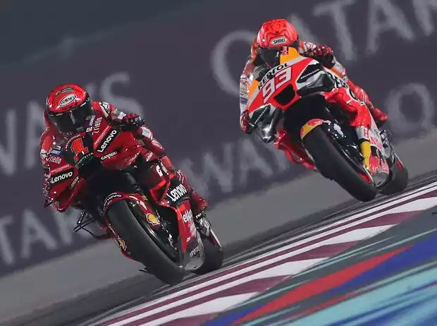 Francesco Bagnaia, Marc Marquez Titel-Bild zur News: Francesco Bagnaia, Marc Marquez