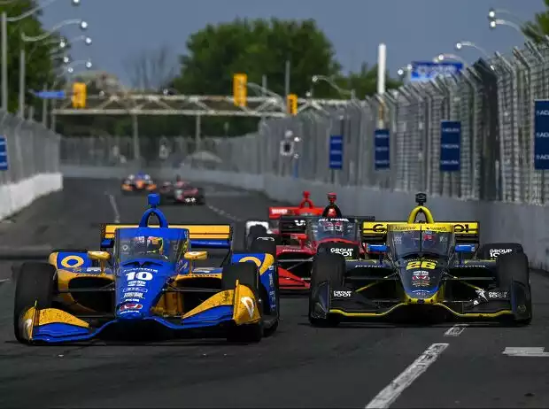 Alex Palou, Colton Herta Titel-Bild zur News: Alex Palou, Colton Herta
