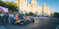 Sergio Perez beim Red-Bull-Showrun in Madrid
