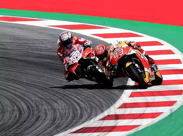 Titel-Bild zur News: Andrea Dovizioso, Marc Marquez