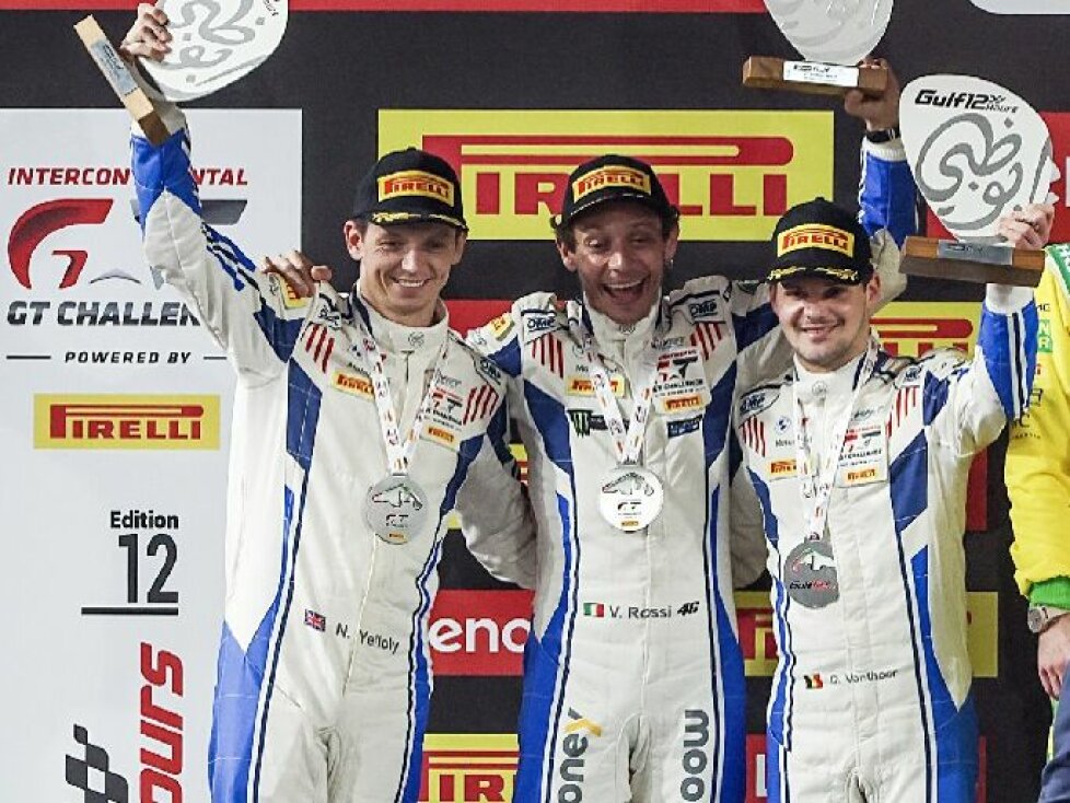 Dries Vanthoor, Nick Yelloly, Valentino Rossi
