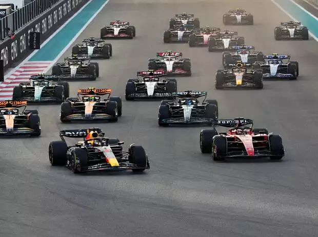 Max Verstappen, Charles Leclerc, Oscar Piastri, Lando Norris, George Russell Titel-Bild zur News: Max Verstappen, Charles Leclerc, Oscar Piastri, Lando Norris, George Russell