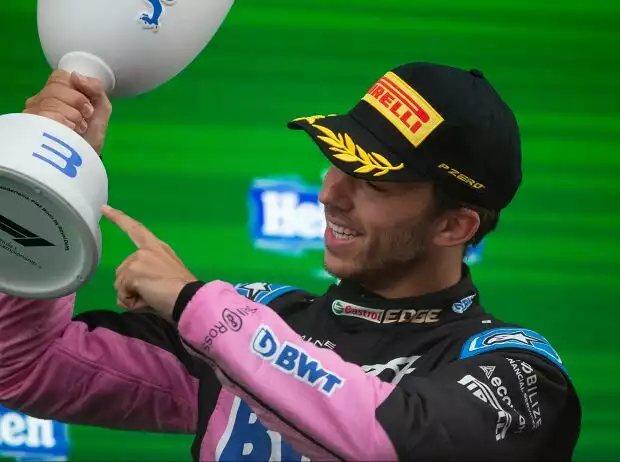 Pierre Gasly auf dem Formel-1-Podium in Zandvoort 2023 Titel-Bild zur News: Pierre Gasly auf dem Formel-1-Podium in Zandvoort 2023
