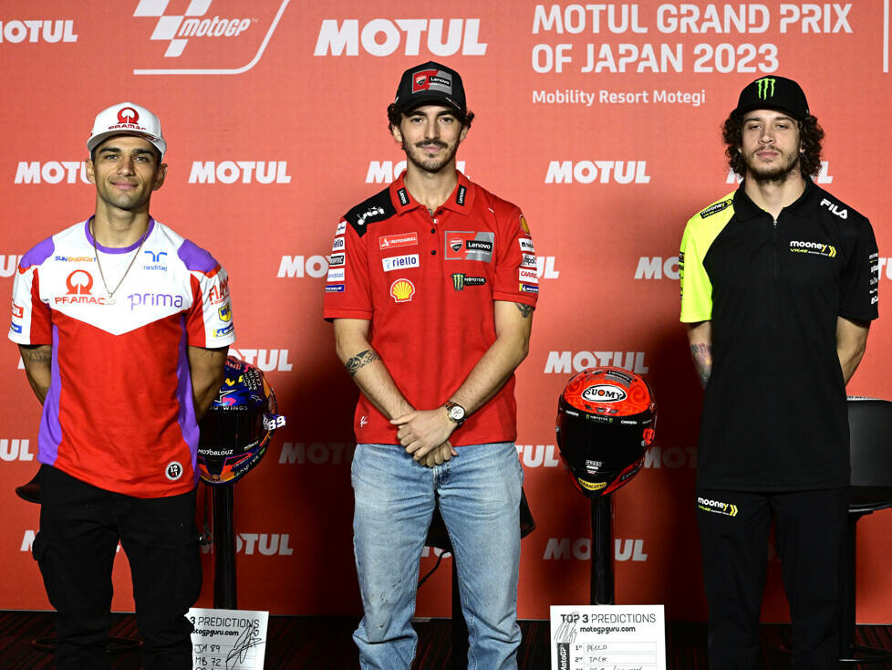 Jorge Martin, Francesco Bagnaia, Marco Bezzecchi