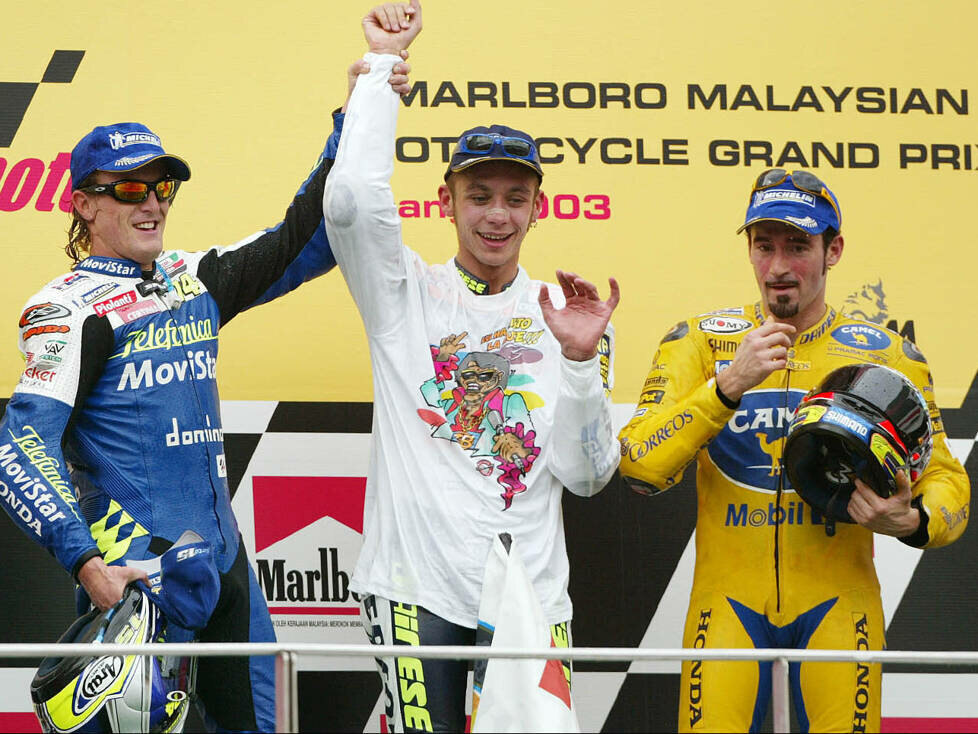 Valentino Rossi; Sete Gibernau; Max Biaggi