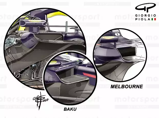 Seitenkasten-Lufteinlass beim Red Bull RB19 aus der Formel-1-Saison 2023 Titel-Bild zur News: Seitenkasten-Lufteinlass beim Red Bull RB19 aus der Formel-1-Saison 2023