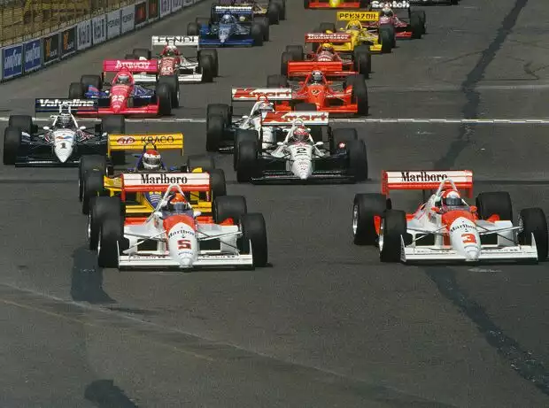 Start zum CART-Rennen in Meadowlands 1991 Titel-Bild zur News: Start zum CART-Rennen in Meadowlands 1991