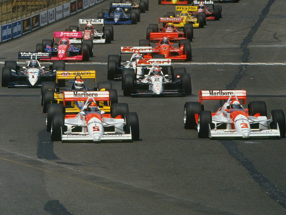 Start zum CART-Rennen in Meadowlands 1991