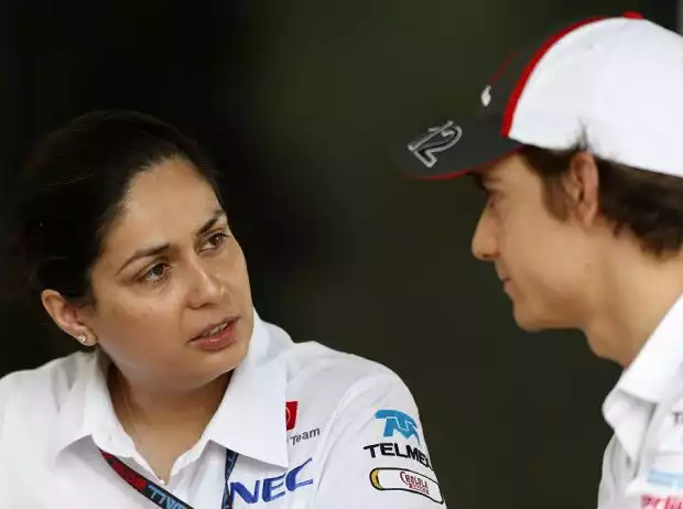 Sauber-Teamchefin Monisha Kaltenborn und Esteban Gutierrez Titel-Bild zur News: Sauber-Teamchefin Monisha Kaltenborn und Esteban Gutierrez