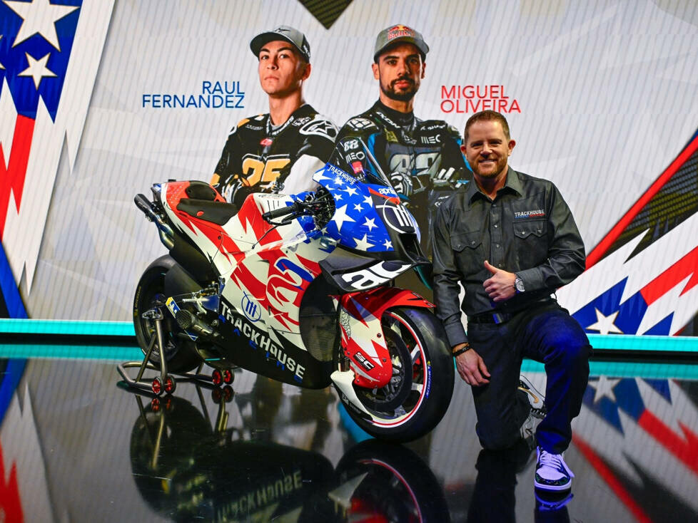 Justin Marks mit der Trackhouse-Aprilia RS-GP für die MotoGP-Saison 2024