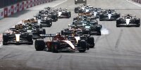Start zum Formel-1-Rennen 2023 in Baku in Aserbaidschan