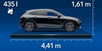 Bild zum Inhalt: Mercedes-Benz GLA (2023): Alle Abmessungen des Kompakt-SUVs
