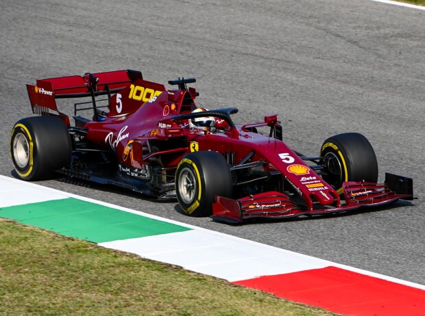 Titel-Bild zur News: Sebastian Vettel im Ferrari SF1000 beim Mugello-Rennen 2020