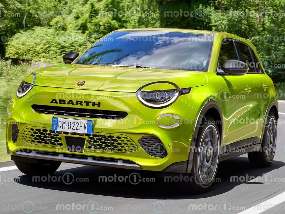 Abarth 600 in einer Renderaufnahme von Motor1