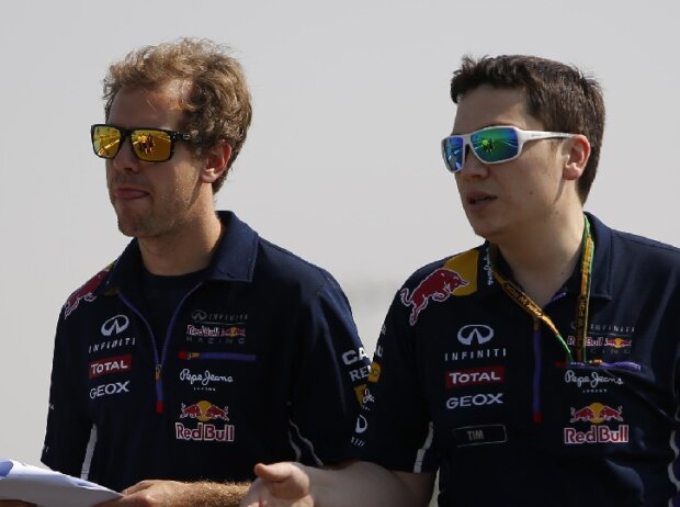 Sebastian Vettel mit Tim Malyon 