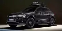 Bild zum Inhalt: Audi Q8 e-tron edition Dakar (2024) mit Lift-Kit und AT-Bereifung