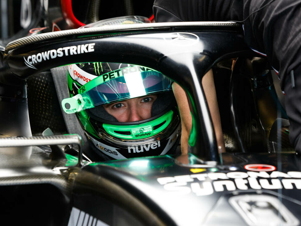 Frederik Vesti (Mercedes) bei Testfahrten in Abu Dhabi