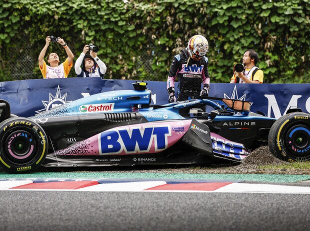 Titel-Bild zur News: Pierre Gasly bei einem Unfall in der Formel 1