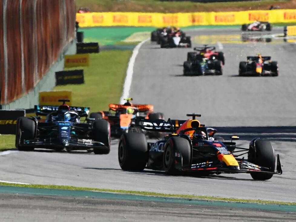 Max Verstappen, George Russell