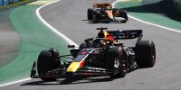 Max Verstappen im Red Bull vor Lando Norris im McLaren in der Formel-1-Saison 2023