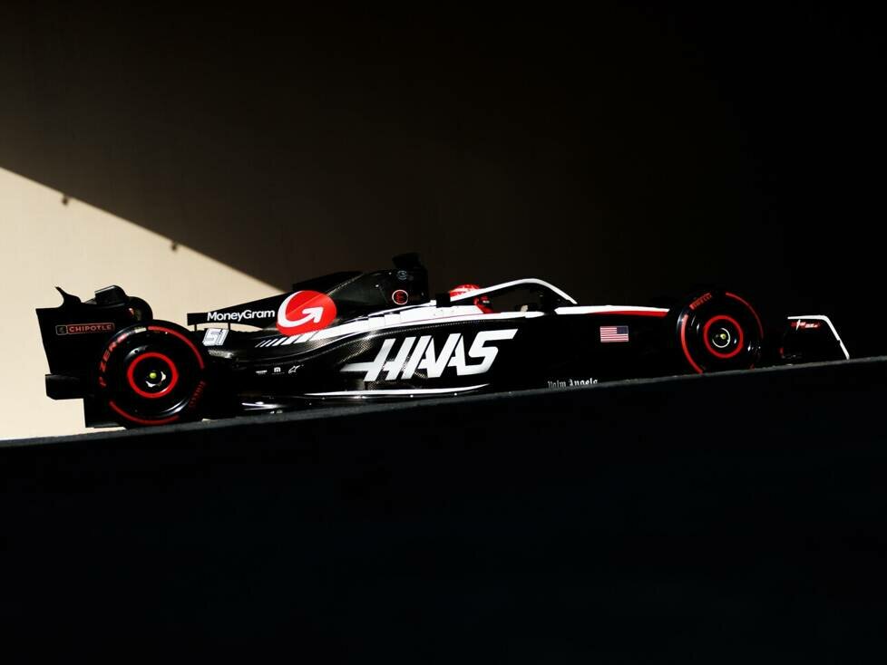 Pietro Fittipaldi im Haas VF-23 bei Formel-1-Testfahrten in Abu Dhabi 2023
