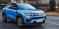 Dacia Spring (2024) im Rendering von Motor1.com