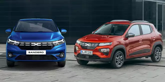 Dacia Spring Electric und Dacia Sandero im Kostenvergleich