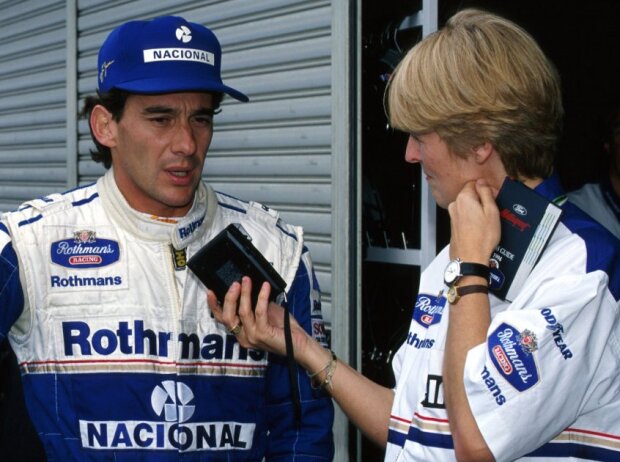 Titel-Bild zur News: Ayrton Senna mit Ann Bradshaw