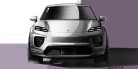 Bild zum Inhalt: Porsche Macan: Neue Skizzen von Front und Heck