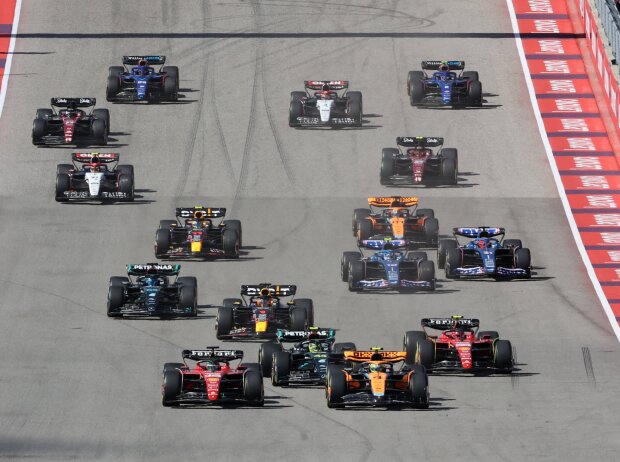 Titel-Bild zur News: Lando Norris, Charles Leclerc, Carlos Sainz, Lewis Hamilton, Max Verstappen