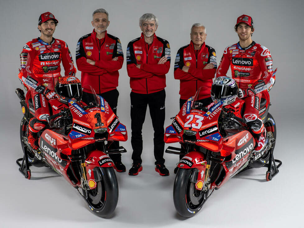 Francesco Bagnaia, Mauro Grassilli, Gigi Dall'Igna, Davide Tardozzi, Enea Bastianini