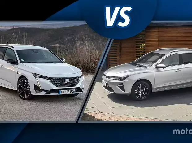 Peugeot e-308 SW vs MG 5 Titel-Bild zur News: Peugeot e-308 SW vs MG 5