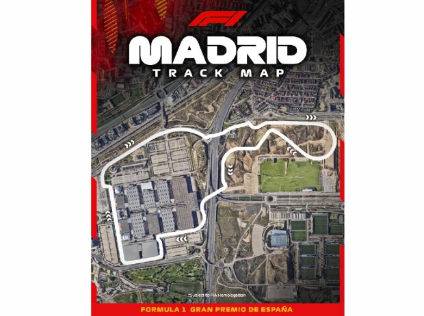 Layout der Formel-1-Strecke von Madrid