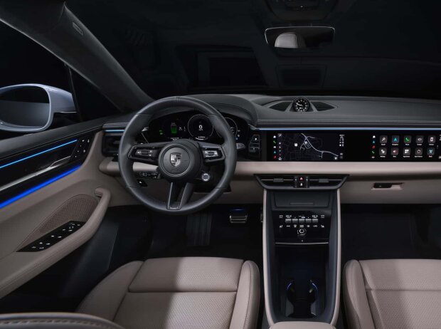 Cockpit des Porsche Elektro-Macan Cockpit des Porsche Elektro-Macan