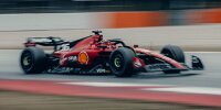 Charles Leclerc (Ferrari SF-23) bei Reifentests in Barcelona