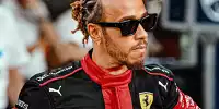 Fotomontage: Lewis Hamilton im Ferrari-Overall