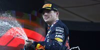 Max Verstappen jubelt auf dem Formel-1-Podium