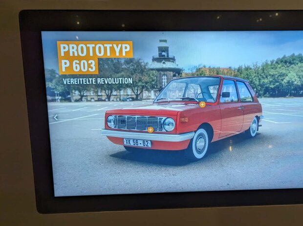Ein echter P 603 existiert nicht mehr, man kann ihn aber virtuell im August Horch Museum Zwickau erkunden Ein echter P 603 existiert nicht mehr, man kann ihn aber virtuell im August Horch Museum Zwickau erkunden