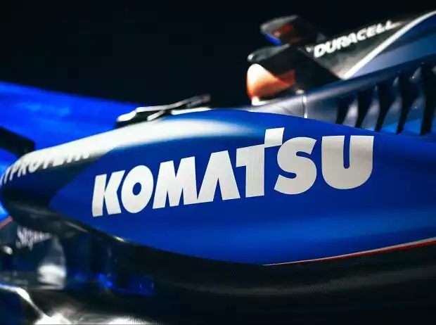 Williams FW46 mit Sponsorenlogo von Komatsu Titel-Bild zur News: Williams FW46 mit Sponsorenlogo von Komatsu