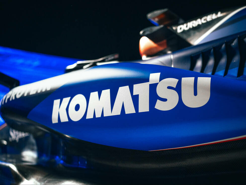Williams FW46 mit Sponsorenlogo von Komatsu