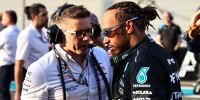 Lewis Hamilton mit seinem Renningenieur Peter Bonnington