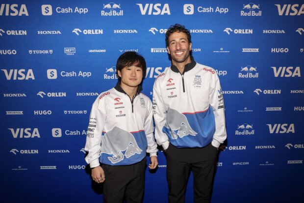     ~Yuki Tsunoda and Daniel Ricciardo (Racing Bulls)~          