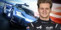 Mick Schumacher und der Alpine A424