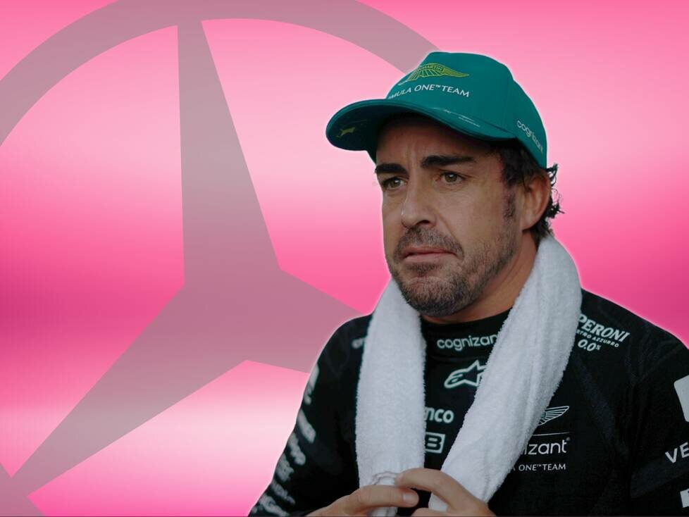 Fernando Alonso vor Mercedes-Stern